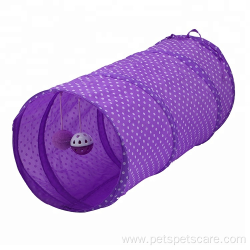 Dot Foldable Smart Cute Design Pet Cat Tunnel